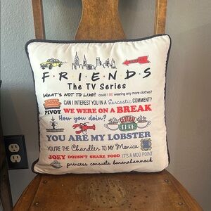 3/$20 Friends TV Series Quote Pillow